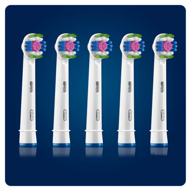 Oral-B 3D White Power Toothbrush Refill Heads 5 Pack - Image 6