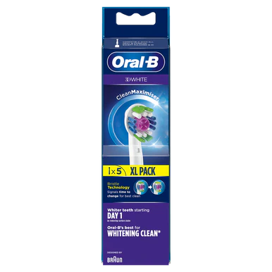 Oral-B 3D White Power Toothbrush Refill Heads 5 Pack - Image 7
