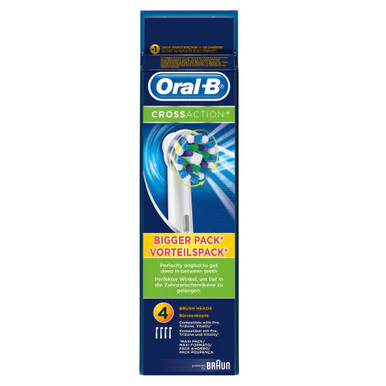 Oral-B Cross Action Refill Head White 4s