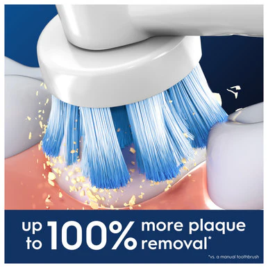 Oral-B Cross Action Refill Head White 4s - Image 4