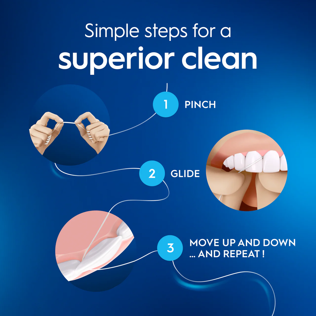 Oral-B Essential Waxed Dental Floss Unflavoured 50m - Image 3