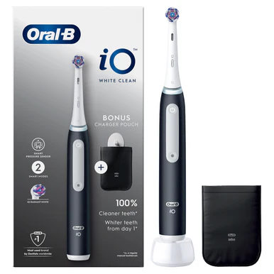 Oral-B iO Black Electric Toothbrush with Charger Pouch - Image 2
