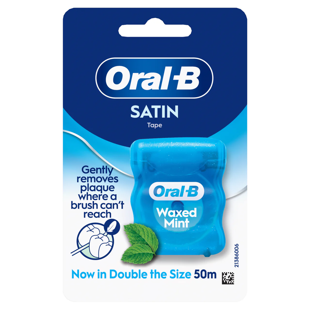 Oral-B Satin Tape Waxed Mint 50m