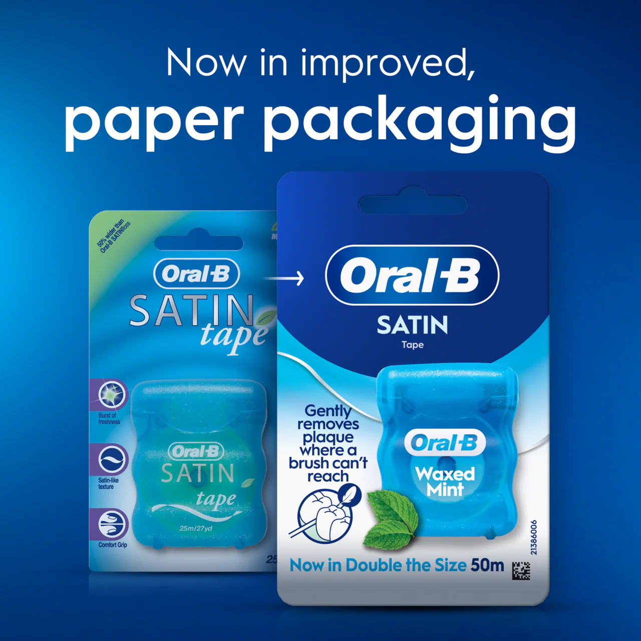 Oral-B Satin Tape Waxed Mint 50m - Image 8