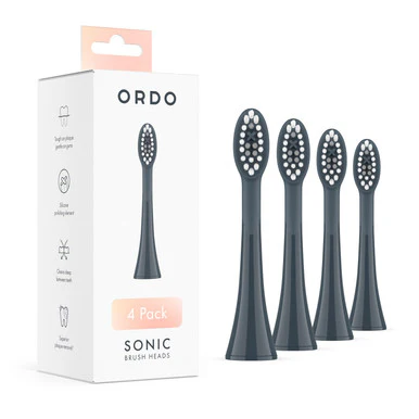 Ordo Sonic Brush Heads Charcoal Grey 4 Pack