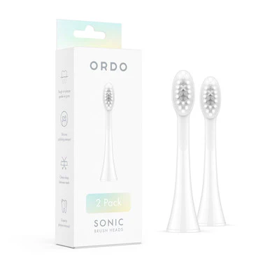 Ordo Sonic Electric Brush Heads White 2 Pack