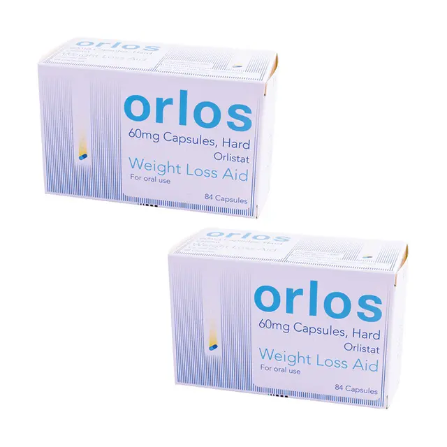 Orlos Weight Loss Aid 60mg 84 Capsules Twin Pack