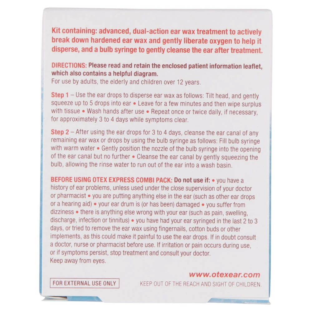 Otex Express Ear Wax Removal Kit Combi Pack - Image 5