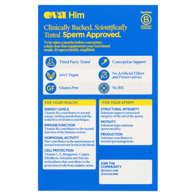 OVA Him Advanced Sperm Support 56 Capsules - Image 2