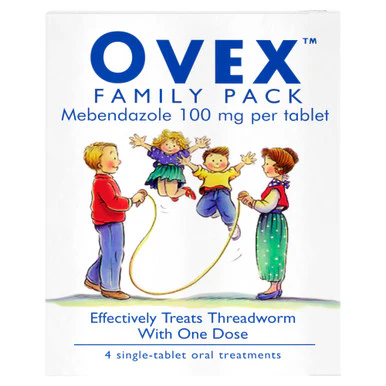 Ovex Family Pack 4 x 100mg Tablets