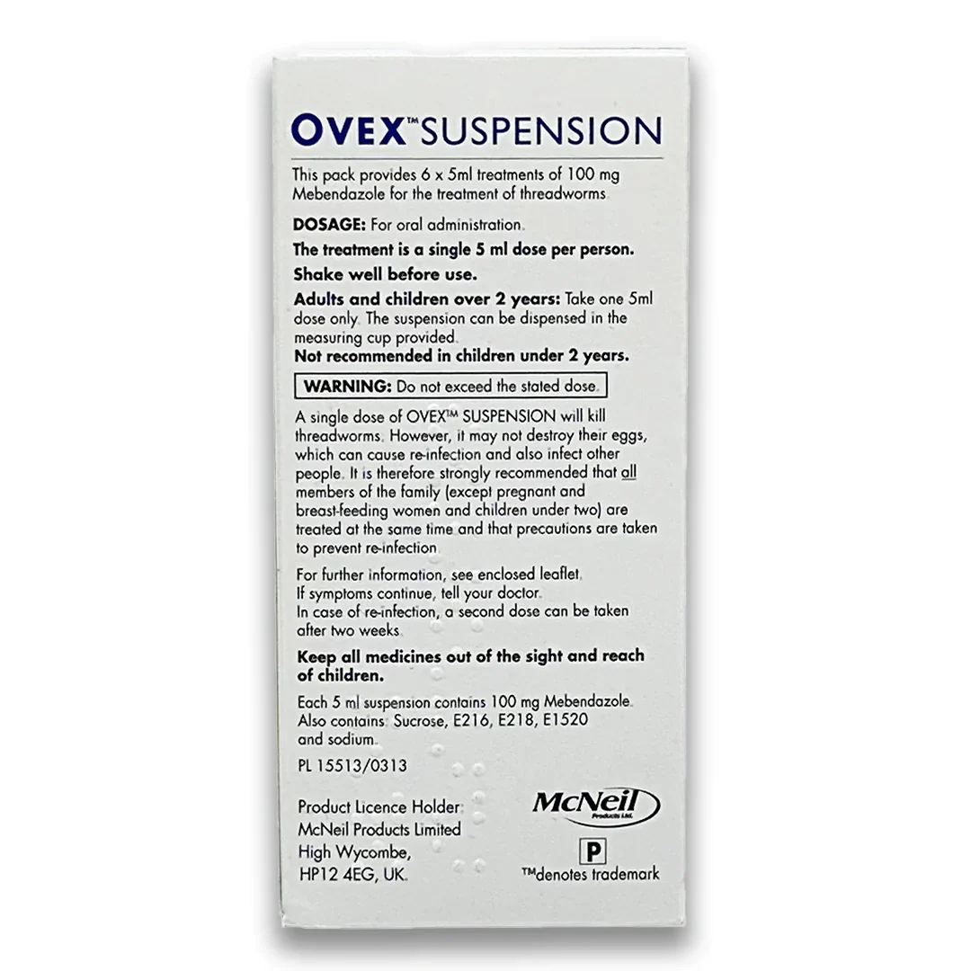 Ovex Suspension Banana Flavoured Family Pack 6 x 5ml - Image 2