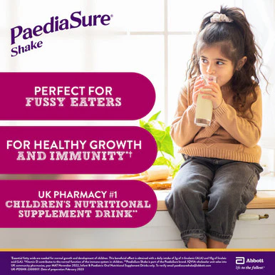 Paediasure Shake Powder Vanilla Flavour Multivitamin Drink for Kids 850g - Image 3