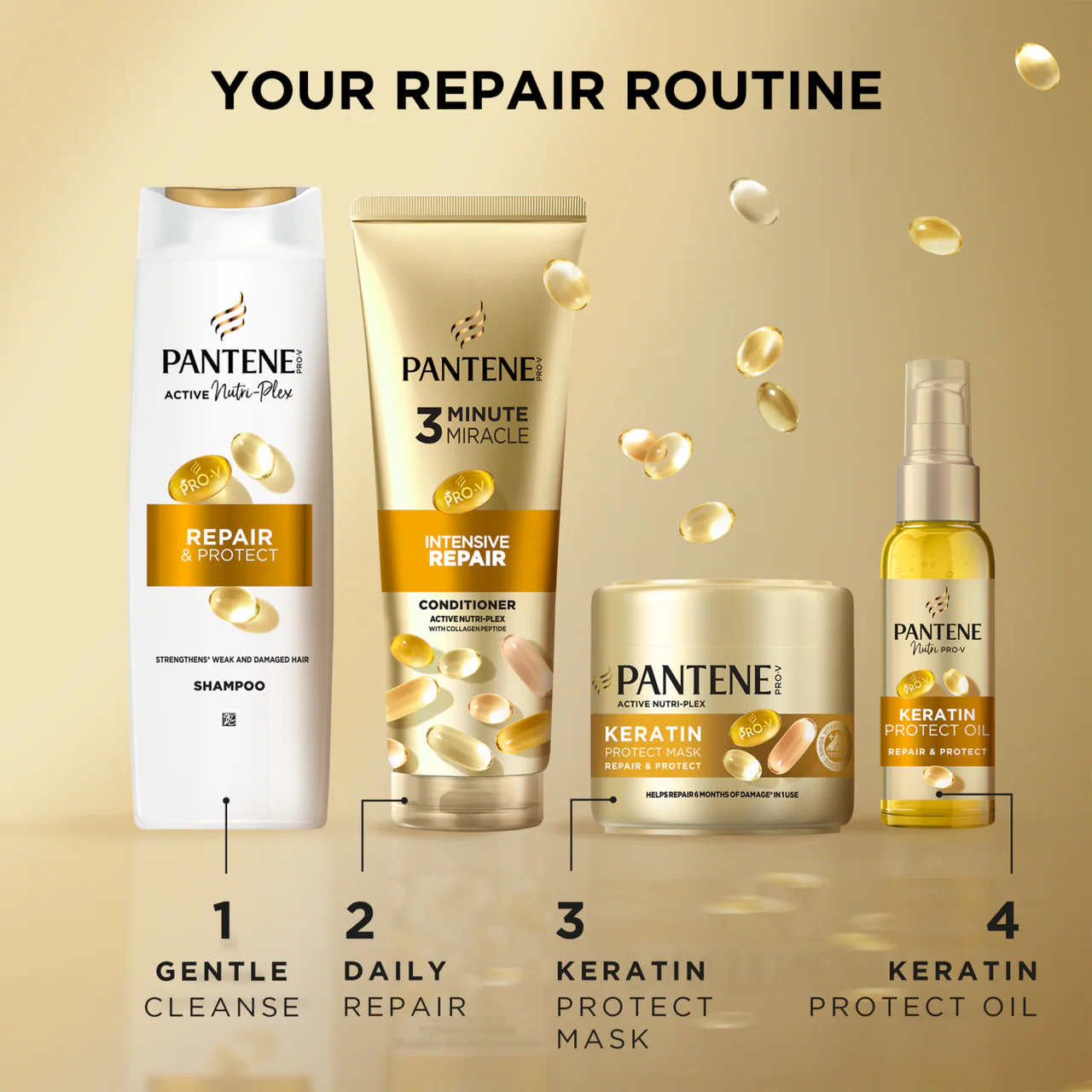 Pantene Pro-V Keratin Repair & Protect Oil 100ml - Image 3