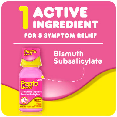 Pepto Bismol Stomach Remedy Liquid Original Flavor 240ML - Image 4