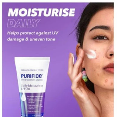 Purifide Daily Moisturiser SPF30 50ml - Image 2