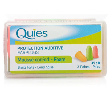 Quies Foam Earplugs 3 Pairs