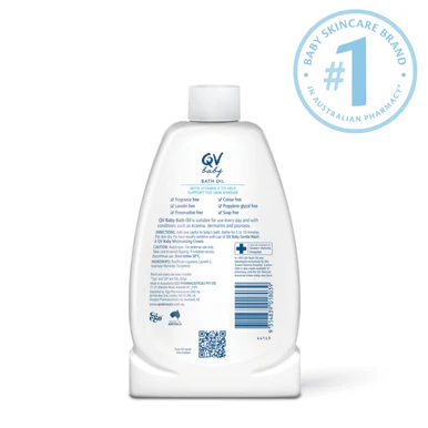 QV Baby Bath Oil 500ml - Image 2