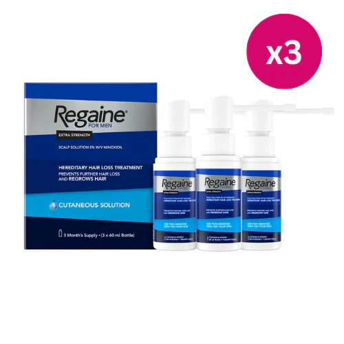 Regaine For Men Extra Strength Solution - 9 Month Supply 9x60ml Bottle