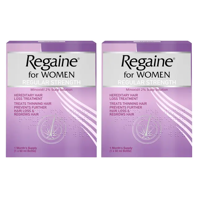 Regaine For Women Solution - 2 Months Supply 2 x 60ml Bottle