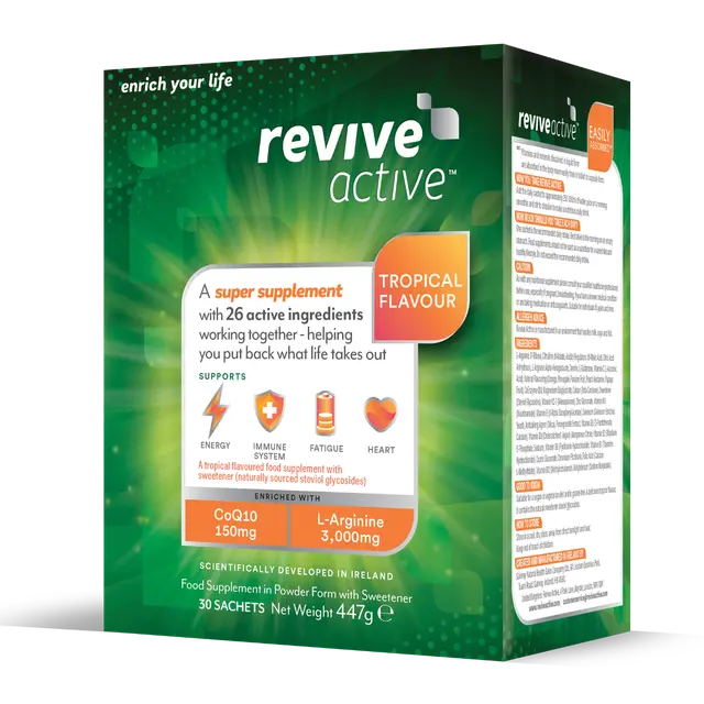Revive Active Energy Supplement Tropical Flavour 30 Day Pack - Image 2