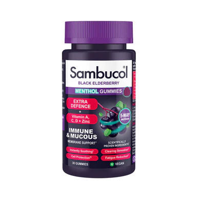 Sambucol Extra Defence Menthol Gummies 30 Gummies