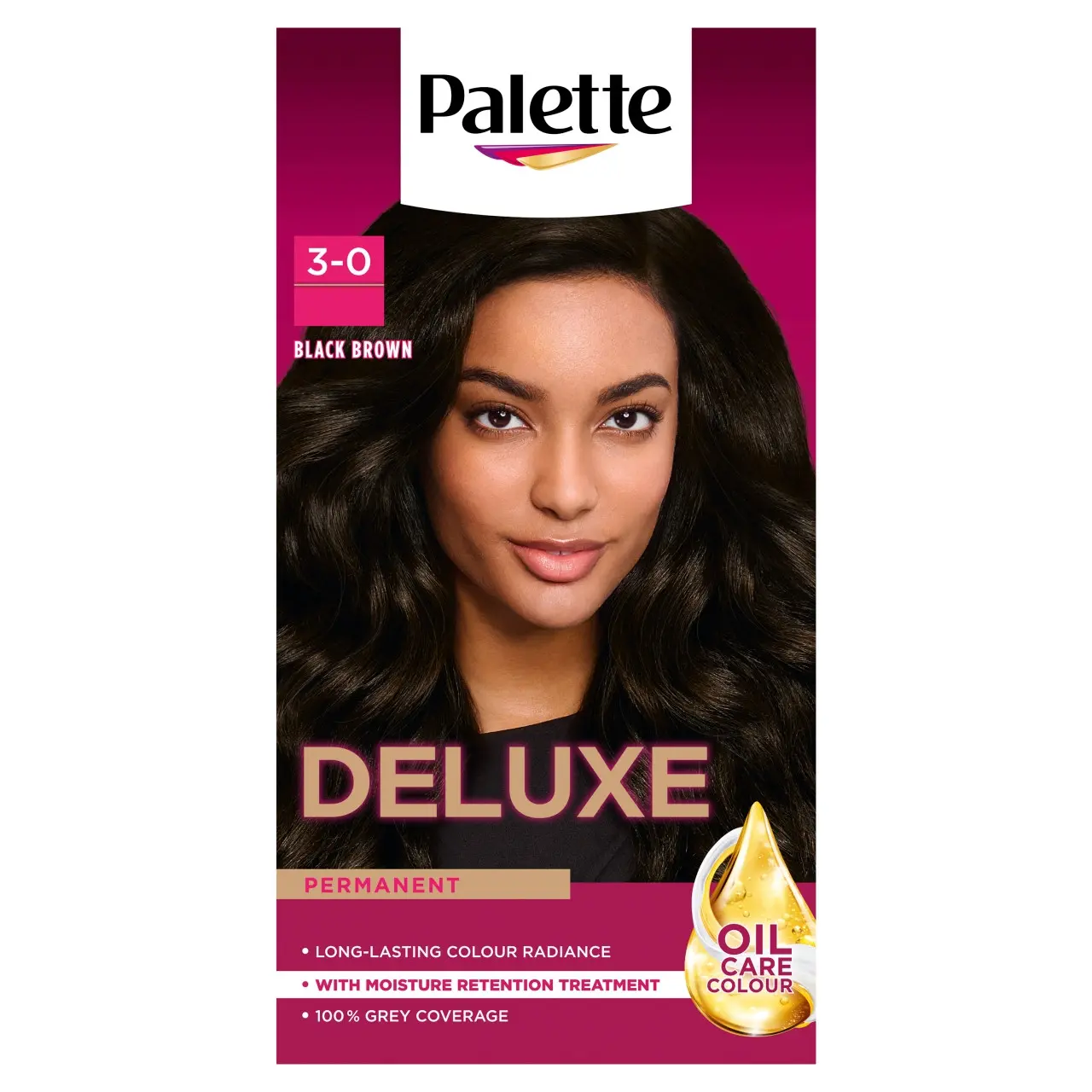 Schwarzkopf Palette Deluxe Hair Dye Dark Brown 3-0 1 Box