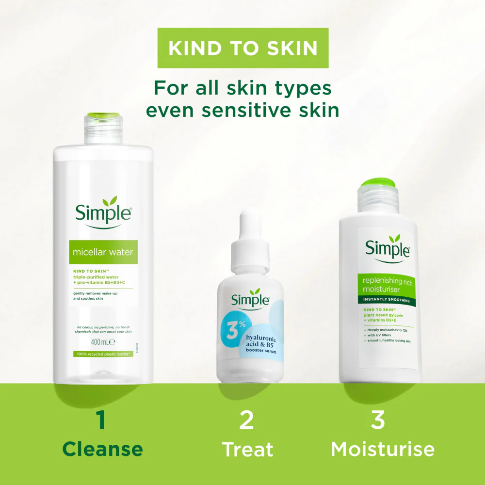 Simple Kind To Skin Micellar Cleansing Water 400ml - Image 6