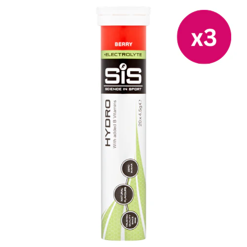 SiS GO Hydro Hydration Tablets Berry (20x4.2g) x3