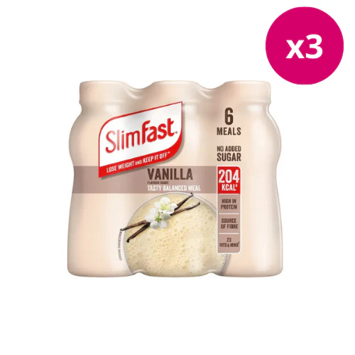 SlimFast Milkshake Multipack Vanilla x3