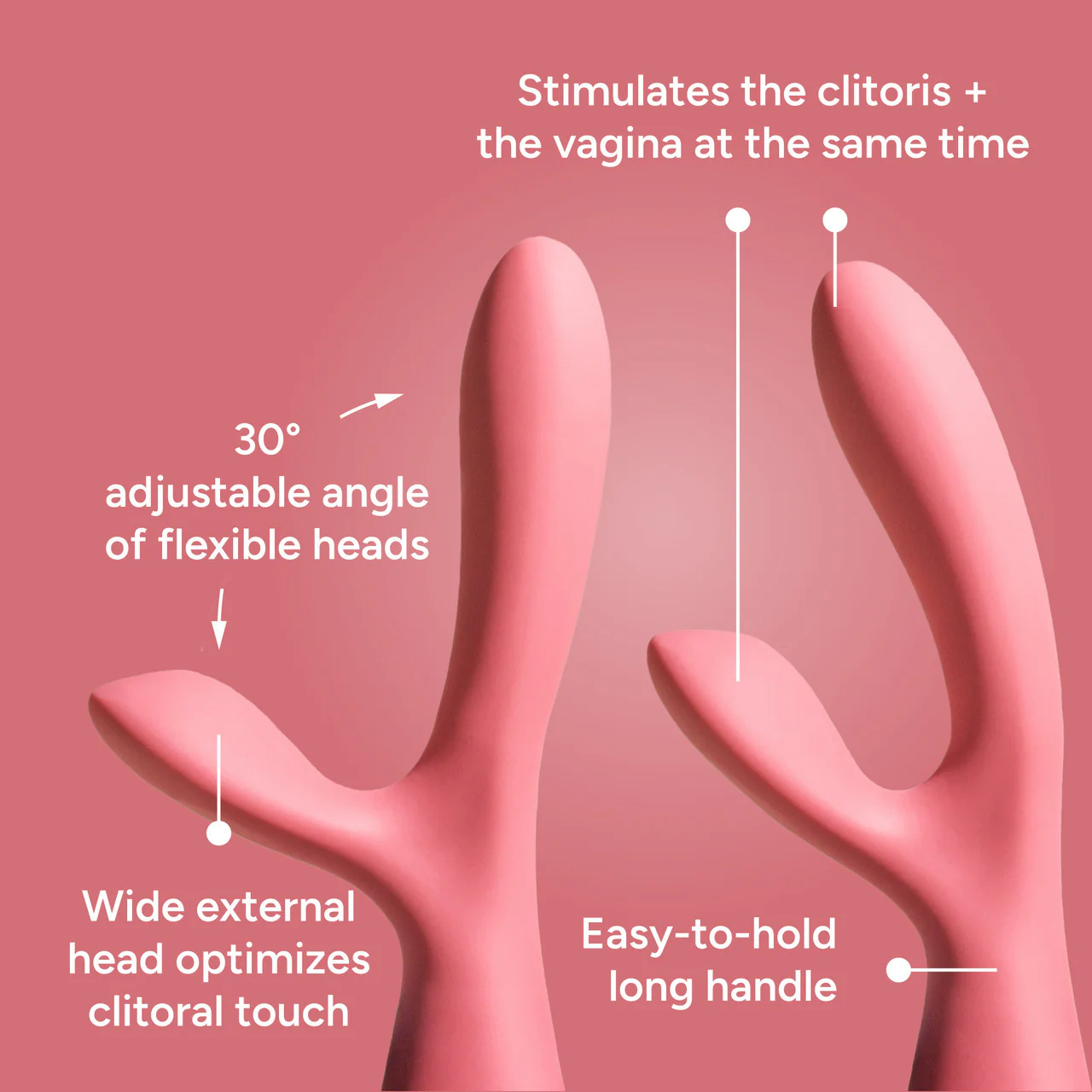 Smile Makers The Artist Dual Rabbit Vibrator with 9 Pulsating Modes - Image 5