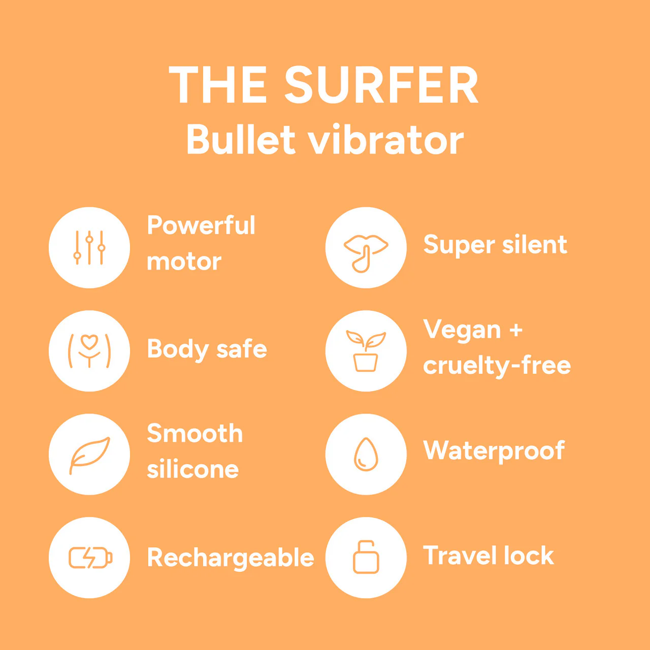 Smile Makers The Surfer Travel Bullet Vibrator - Image 6