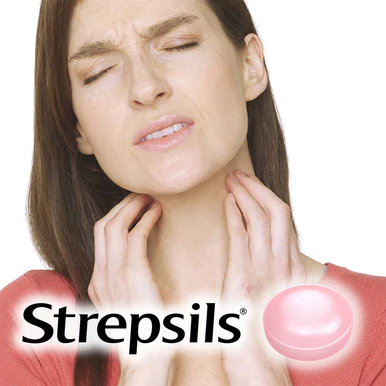 Strepsils Strawberry Sugar Free Lozenges 36 Lozenges - Image 3