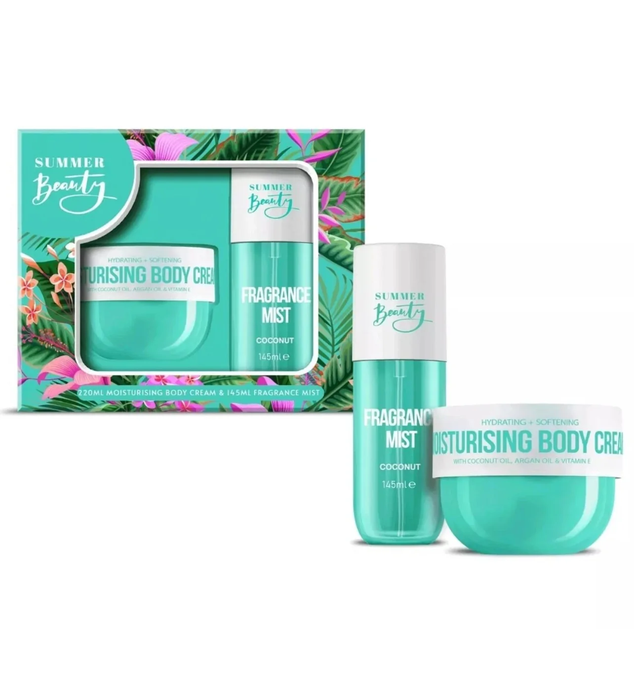 Summer Beauty Coconut Bodycare and Mist Duo Set