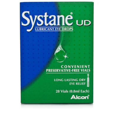 Systane Lubricating Eye Drops 28 Individual Vials (0.8ml Each)