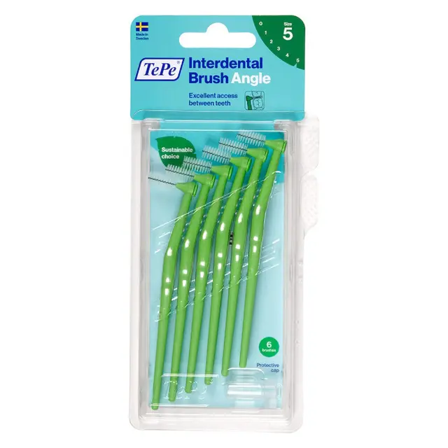 TePe Angle Interdental Brush Green 6s