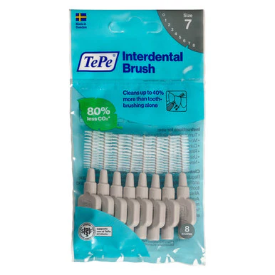 TePe Interdental Brushes Original Grey 8 x 1.3mm Brushes