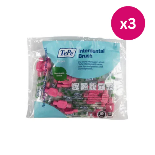 TePe Interdental Brushes Original Pink x3