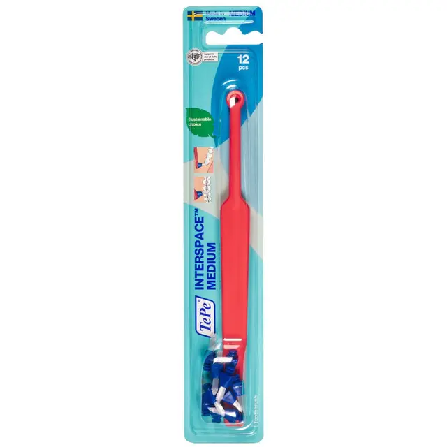 TePe Interspace Medium Toothbrush + 12 Heads