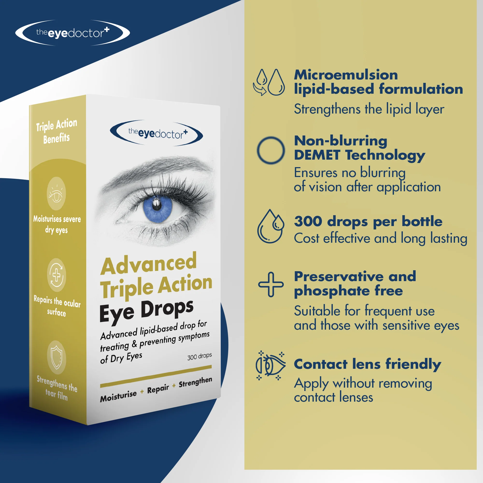 The Eye Doctor Advanced Triple Action Eye Drops 10ml - Image 6