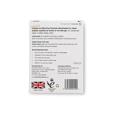 The Eye Doctor Baby Eyelid Wipes 20 Pack - Image 3