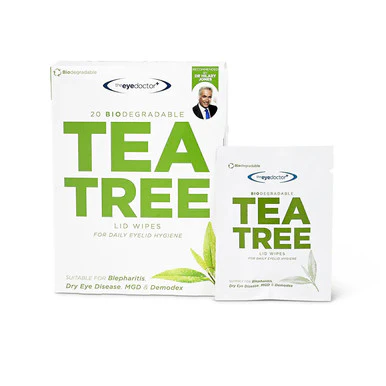 The Eye Doctor Biodegradable Tea Tree Eyelid Wipes 20 Pack - Image 2