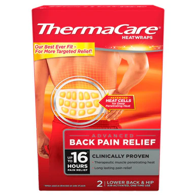 Thermacare Back Heatwraps 2s