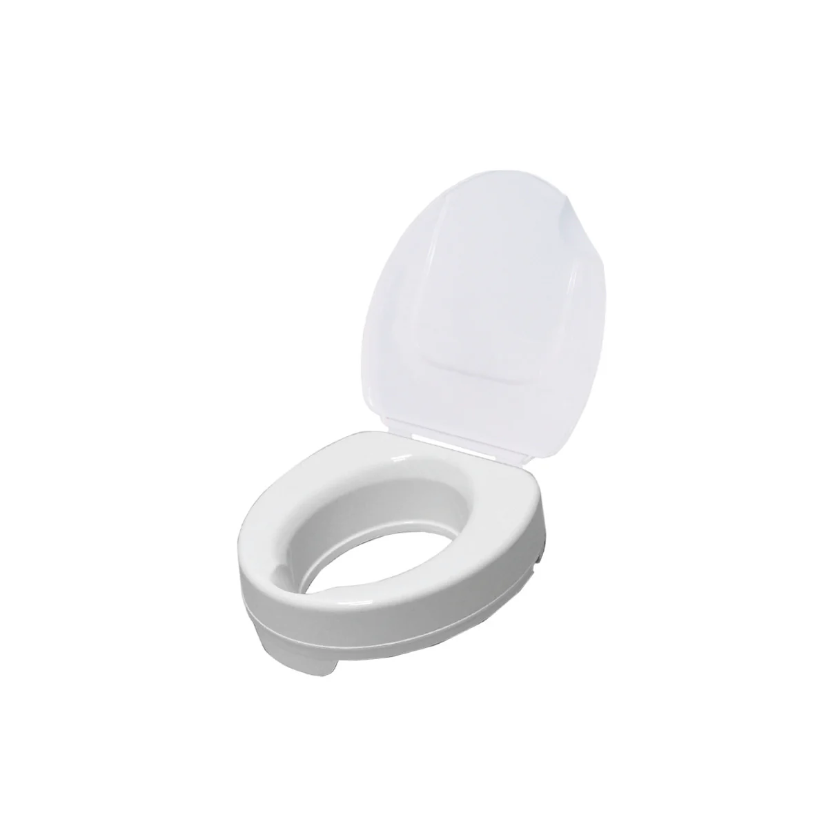 Ticco 2G Raised Toilet Seat with Lid 10cm/4" - White