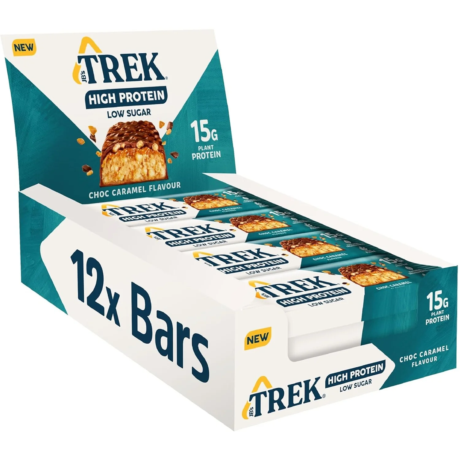 Trek High Protein Choc Caramel 12x55g