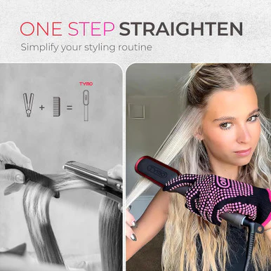 TYMO Ring Black Hair Straightening Comb - Image 6