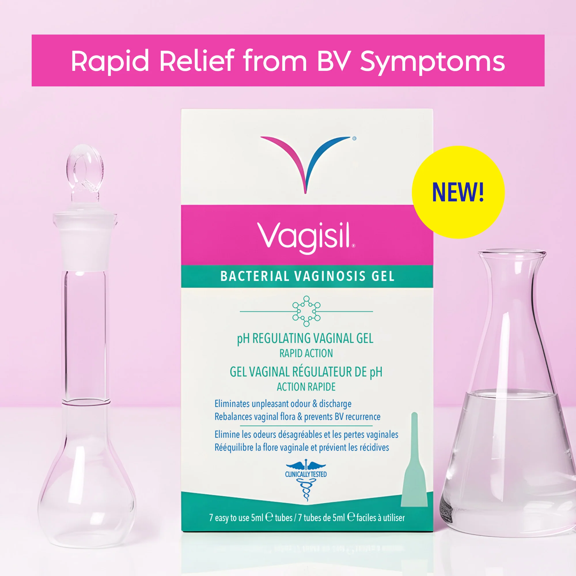 Vagisil Bacterial Vaginosis Gel 7 x 5ml - Image 3