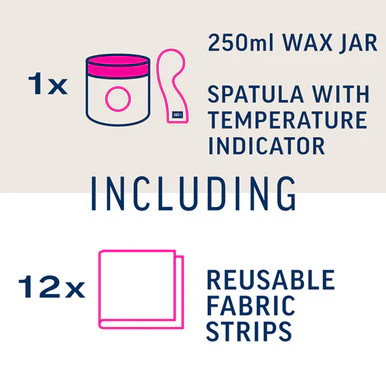 Veet Pure Inspirations Oriental Hot Wax Body & Face Essential Oils & Floral Vanilla 250ml - Image 6