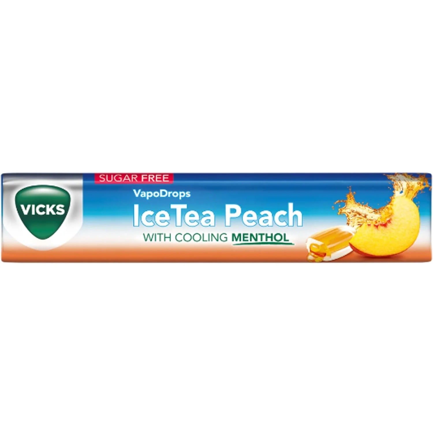 Vicks Throat Drops Ice Tea Flavour Sugar Free 42g