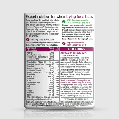 Vitabiotics Pregnacare Before Conception 30 Tablets - Image 4