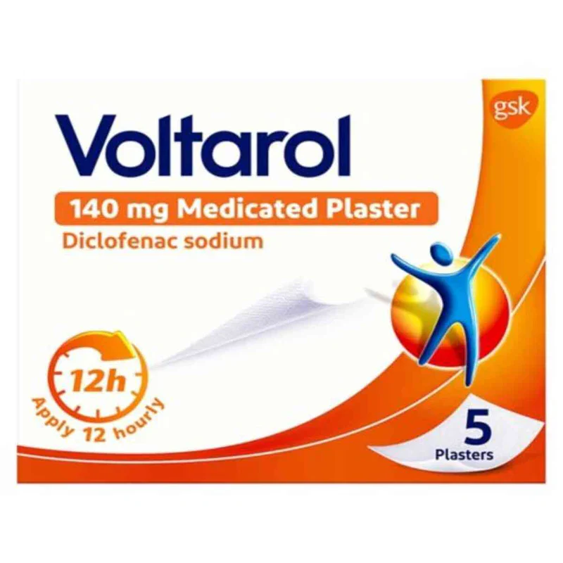 Voltarol Medicated Plaster 140mg 5 Pack